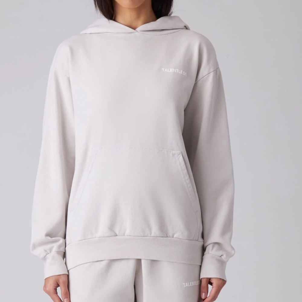 Talentless lightweight cement color hoodie